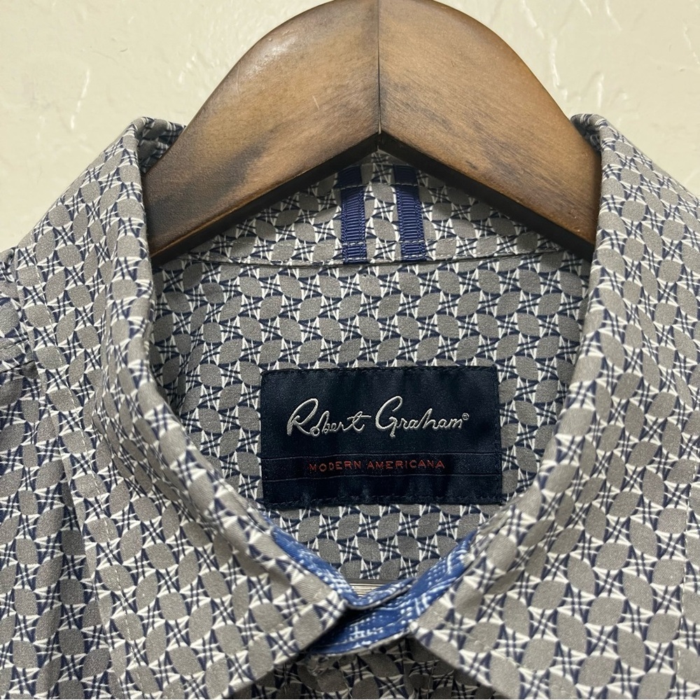 Robert Graham Shirt Modern Americana XL Flip Cuff Long Sleeve
